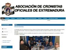 Tablet Screenshot of cronistasdeextremadura.com